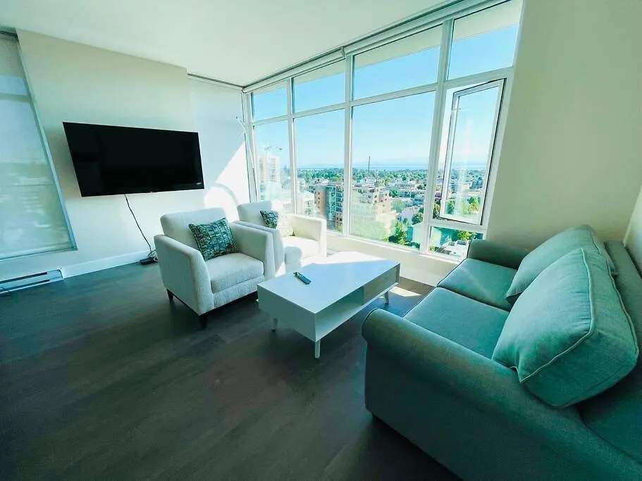 Lägenhet Luxury Downtown 2Bedroom Condo With Ocean Views Victoria